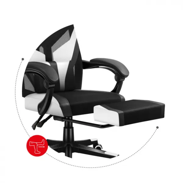 Herná stolička Combat - 5.0 White