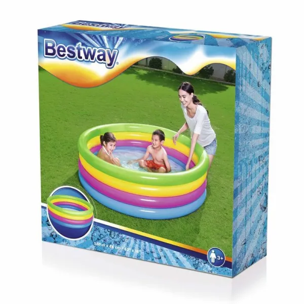 Bestway Bazén Bestway® 51117, Rainbow, detský, nafukovací, dúhový, 157x46 cm