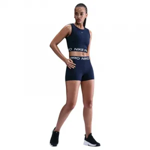Dámske tréningové tričko bez rukávov NIKE PRO DF CROP TANK MIDNIGHT NAVY WHITE