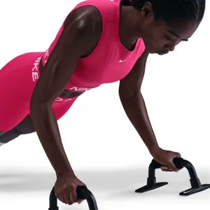 Dámske tréningové tričko bez rukávov NIKE PRO DF CROP TANK RUSH PINK WHITE