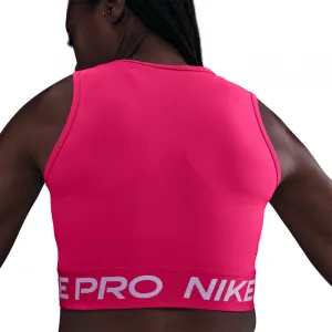 Dámske tréningové tričko bez rukávov NIKE PRO DF CROP TANK RUSH PINK WHITE