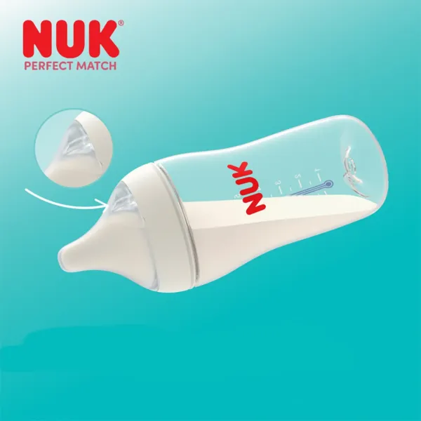 Dojčenská fľaša NUK Perfect Match Temperature Control 150 ml Sheep