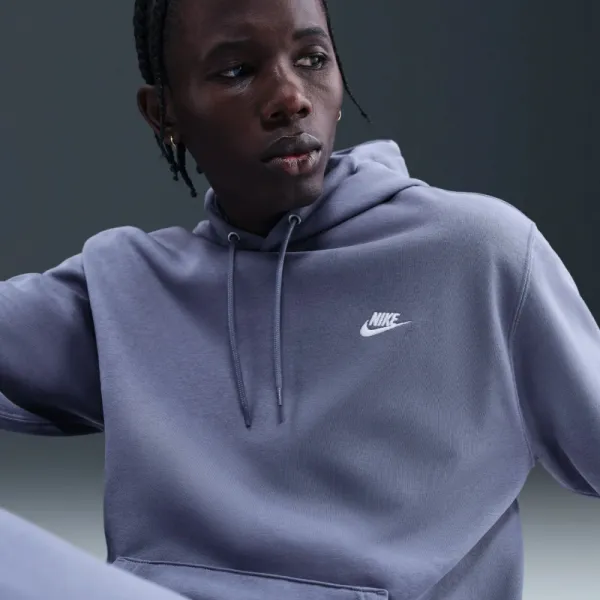Pánska mikina s kapucňou NIKE M NK CLUB FT PO HOODIE WORLD INDIGO WORLD INDIGO WHITE