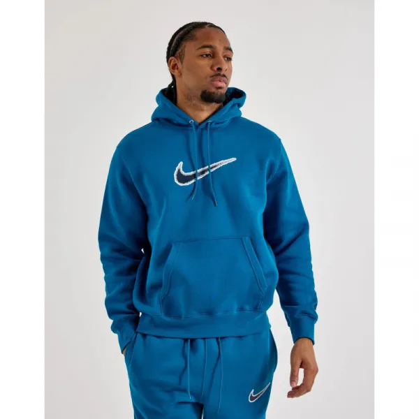 Pánska mikina s kapucňou NIKE M NK CLUB BB HDY NEO VARSITY GREEN ABYSS GREEN ABYSS BLACK