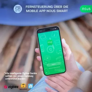 Nous D3Z Zigbee DIN Smart Spínací Modul 25A (1 kanál, s meraním spotreby) NOUS-D3Z-1722