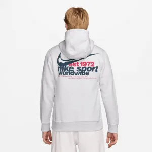 Pánska mikina s kapucňou NIKE U NSW HDY CLUB PO BB OC 2 BIRCH HEATHER