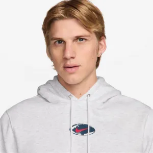 Pánska mikina s kapucňou NIKE U NSW HDY CLUB PO BB OC 2 BIRCH HEATHER