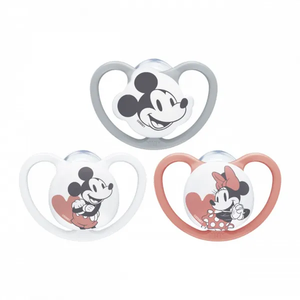 Cumlík NUK Perfect Match Air Disney Mickey Mouse  6-18 mesiacov red 6-18 m