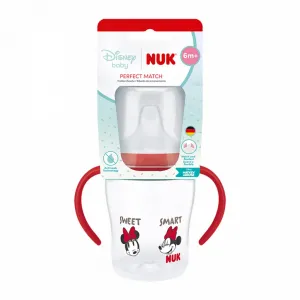 Dojčenská fľaša na učenie NUK Perfect Match DISNEY Minnie red 150 ml