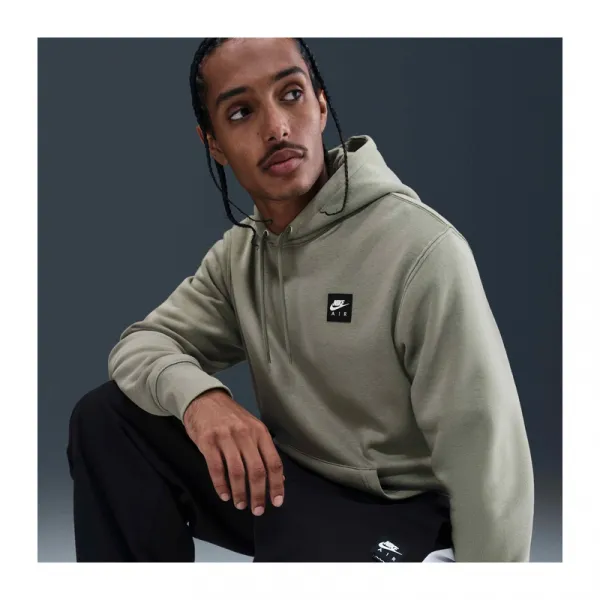 Pánska mikina s kapucňou NIKE M NK AIR PO HOODIE LIGHT ARMY