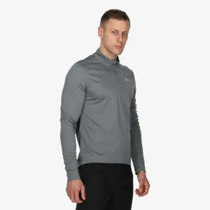Pánska bežecká mikina s 1 2 zipsom NIKE M NK DF PACER TOP HZ SMOKE GREY REFLECTIVE SILV