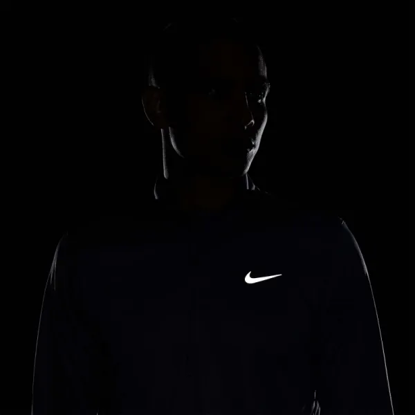 Pánska bežecká mikina s 1 2 zipsom NIKE M NK DF PACER TOP HZ SMOKE GREY REFLECTIVE SILV
