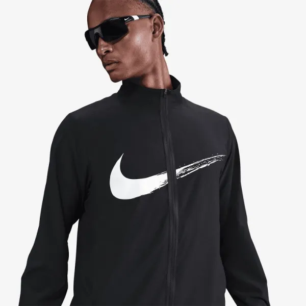 Pánska tréningová bunda NIKE M NK DF FORM JKT GFX BLACK WHITE