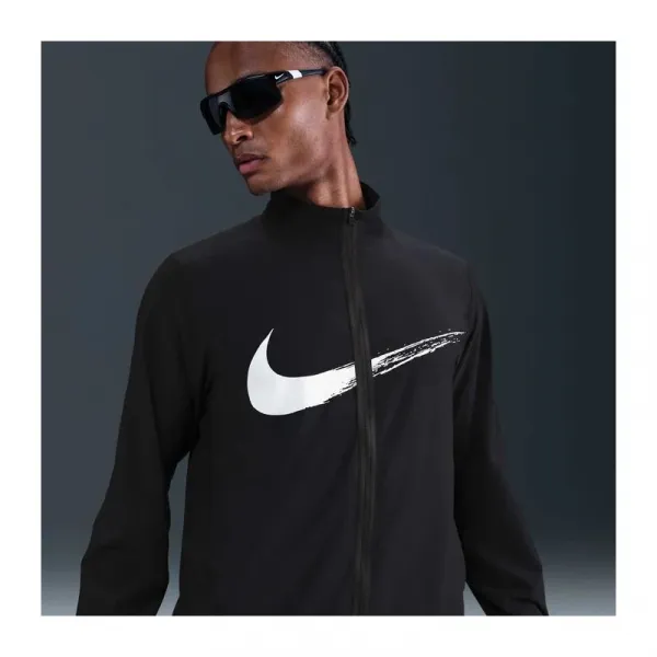 Pánska tréningová bunda NIKE M NK DF FORM JKT GFX BLACK WHITE