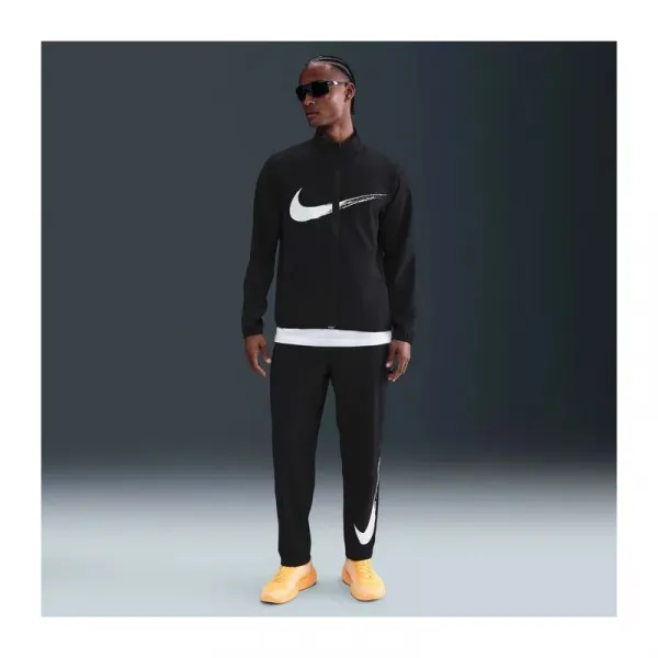 Pánska tréningová bunda NIKE M NK DF FORM JKT GFX BLACK WHITE
