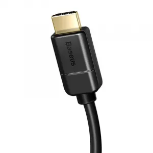 Baseus 2x kábel HDMI 2.0 4K 30Hz, 3D, HDR, 18 Gb/s, 5 m (čierny) CAKGQ-D01