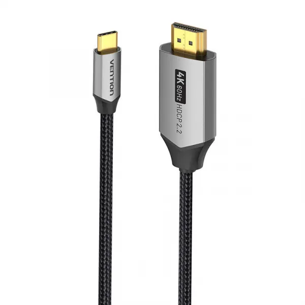 Kábel USB-C na HDMI 2.0 Vention CRBBG, 1,5 m, 4K 60Hz (čierny) CRBBG