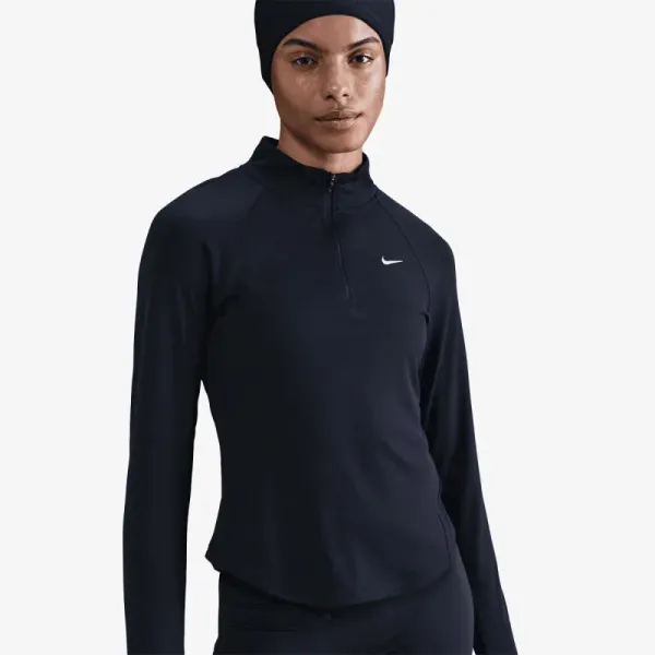 Dámska bežecká mikina s 1 2 zipsom NIKE W NK TEMPO SWSH HBR DF HZ TOP BLACK WHITE