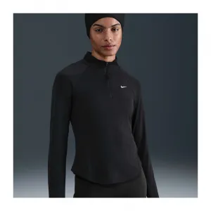 Dámska bežecká mikina s 1 2 zipsom NIKE W NK TEMPO SWSH HBR DF HZ TOP BLACK WHITE