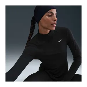 Dámska bežecká mikina s 1 2 zipsom NIKE W NK TEMPO SWSH HBR DF HZ TOP BLACK WHITE