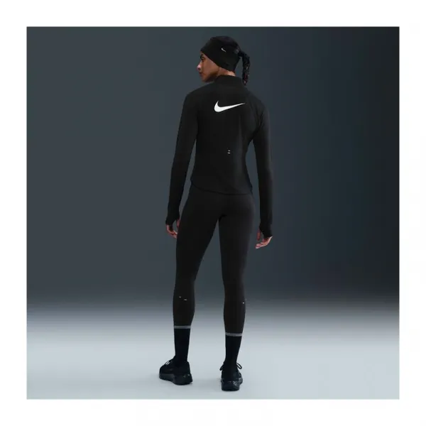 Dámska bežecká mikina s 1 2 zipsom NIKE W NK TEMPO SWSH HBR DF HZ TOP BLACK WHITE
