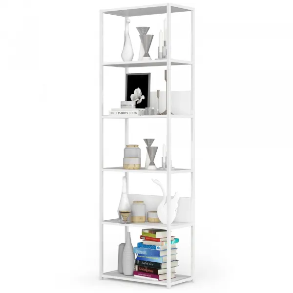 Ak furniture Regál LOFT 60 cm biely