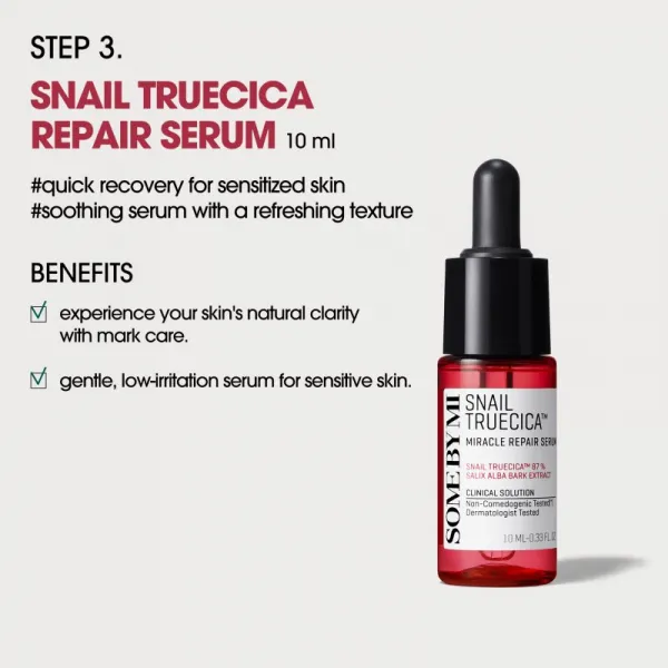 Some By Mi Snail Truecica Miracle Repair Starter Kit darčeková sada pre citlivú pleť so sklonom k akné