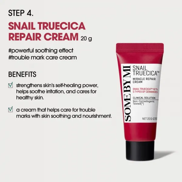 Some By Mi Snail Truecica Miracle Repair Starter Kit darčeková sada pre citlivú pleť so sklonom k akné
