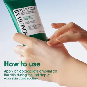 Some By Mi Truecica Mineral Calming Tone-up Suncream upokojujúci a ochranný krém SPF 50+ 50 ml