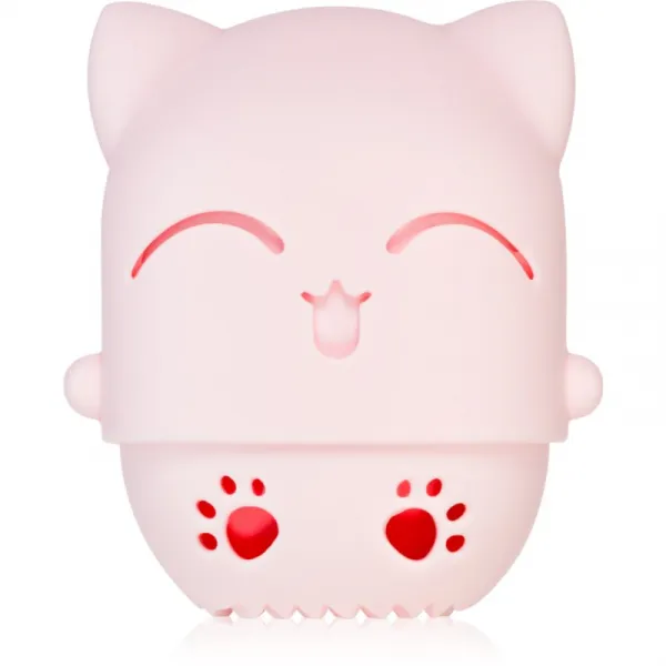 BrushArt Accessories Cutie Cat travel case with make-up sponge hubka pre aplikáciu make-upu s cestovným púzdrom