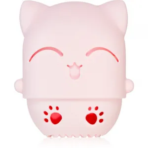 BrushArt Accessories Cutie Cat travel case with make-up sponge hubka pre aplikáciu make-upu s cestovným púzdrom