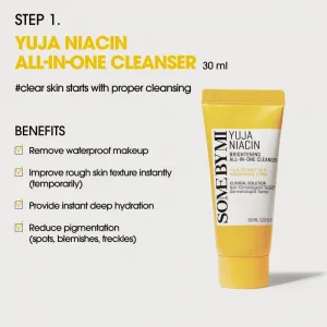 Some By Mi Yuja Niacin Anti Blemish Starter Kit cestovná sada pre zjednotenie farebného tónu pleti