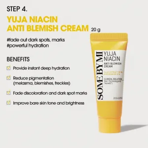 Some By Mi Yuja Niacin Anti Blemish Starter Kit cestovná sada pre zjednotenie farebného tónu pleti