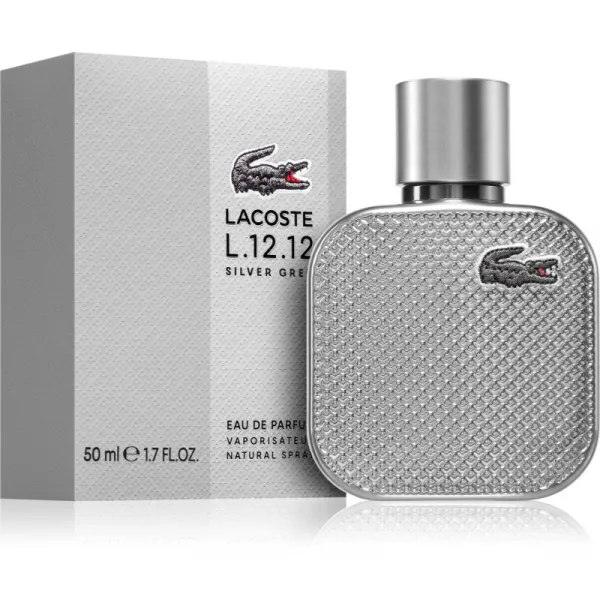 Lacoste L.12.12 Silver Grey parfumovaná voda pre mužov 50 ml