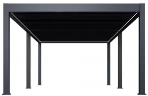 Elektrická bioklimatická pergola PRESTIGE 8x4 m Rojaplast