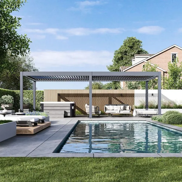 Elektrická bioklimatická pergola PRESTIGE 8x4 m Rojaplast
