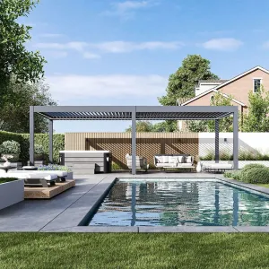 Elektrická bioklimatická pergola PRESTIGE 8x4 m Rojaplast