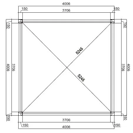 Elektrická bioklimatická pergola PRESTIGE 4x4 m Rojaplast