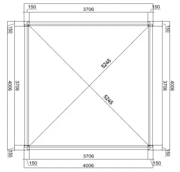 Elektrická bioklimatická pergola PRESTIGE 4x4 m Rojaplast