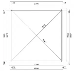 Elektrická bioklimatická pergola PRESTIGE 4x4 m Rojaplast