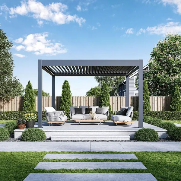 Elektrická bioklimatická pergola PRESTIGE 4x4 m Rojaplast