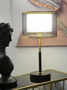 Mauro Ferretti Stolní lampa Levels 48 cm šedá