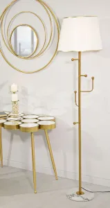 Mauro Ferretti Stojacia lampa Hanger 173 cm zlatá/biela/mramor