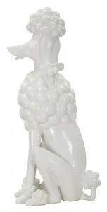 Mauro Ferretti Dekoratívna soška Dog 61 cm biela
