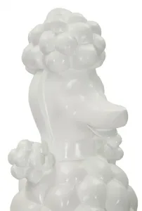 Mauro Ferretti Dekoratívna soška Dog 61 cm biela