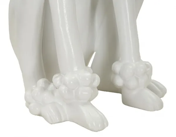 Mauro Ferretti Dekoratívna soška Dog 61 cm biela