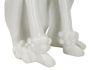 Mauro Ferretti Dekoratívna soška Dog 61 cm biela