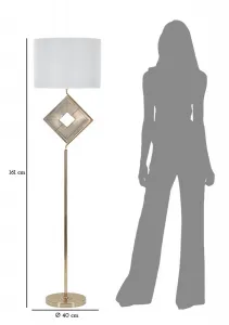 Mauro Ferretti Stojacia lampa Move 161 cm zlatá/biela