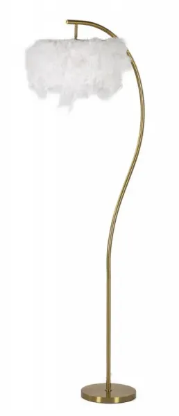 Mauro Ferretti Stojacia lampa Semi Arc 170 cm biela/zlatá