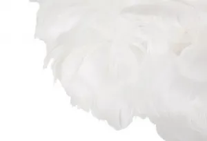 Mauro Ferretti Stojacia lampa Feathers 170 cm biela/zlatá